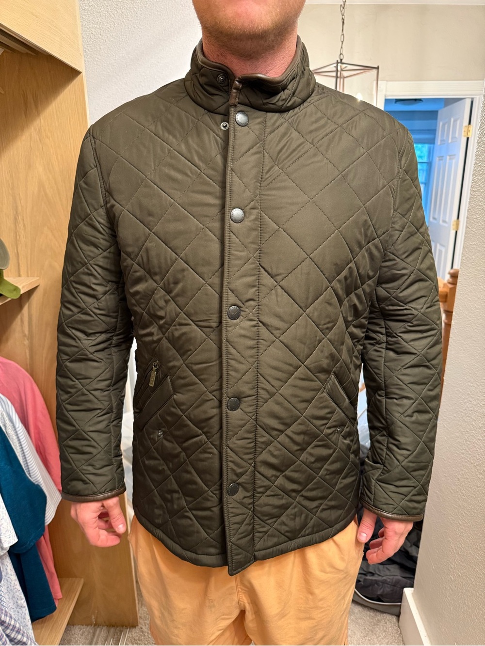 Barbour Quilted Jacket in Olive Green